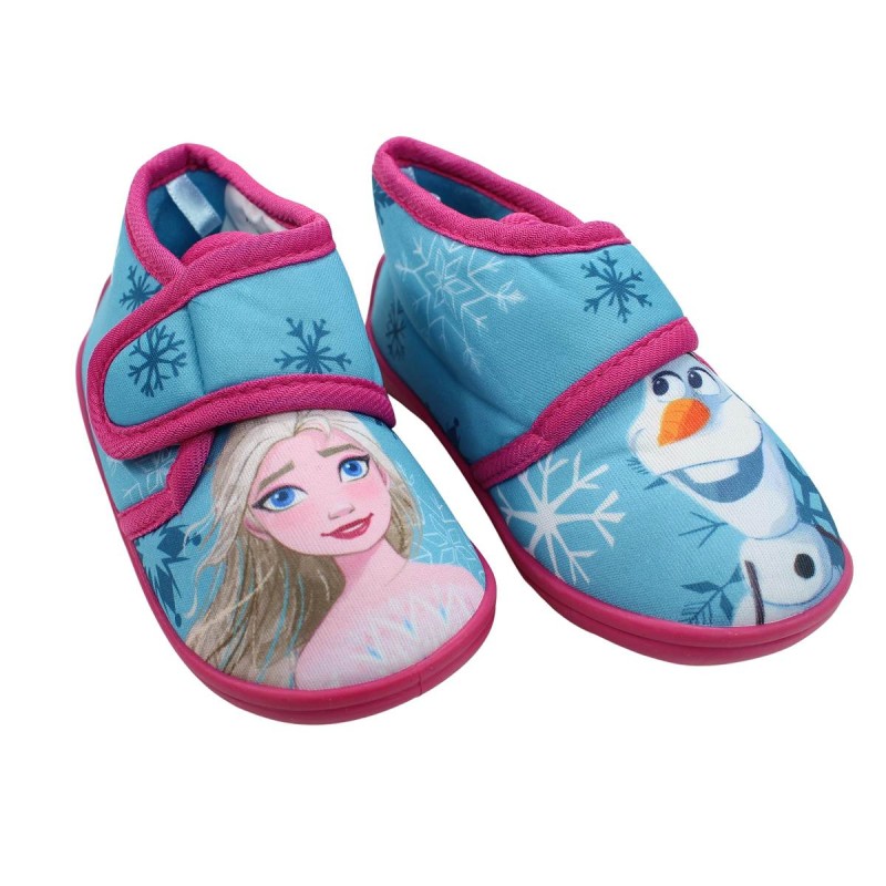 Chaussons Fille Reine Des Neiges (Frozen) - 100% Polyester - À Enfiler - Confortables Et Mignons