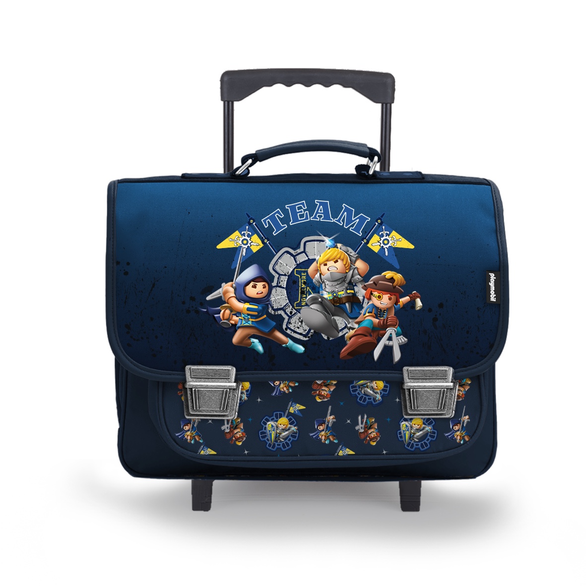 Cartable a best sale roulette fille leclerc