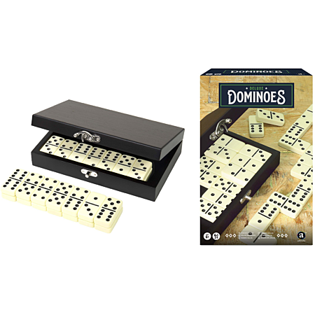 Ensemble de dominos de luxe dans un coffret en bois réplique en noyer | Échecs et Backgammon – Chess & Backgammon Ensemble de dominos de luxe dans un coffret en bois réplique en noyer | Échecs et Backgammon – Chess & Backgammon