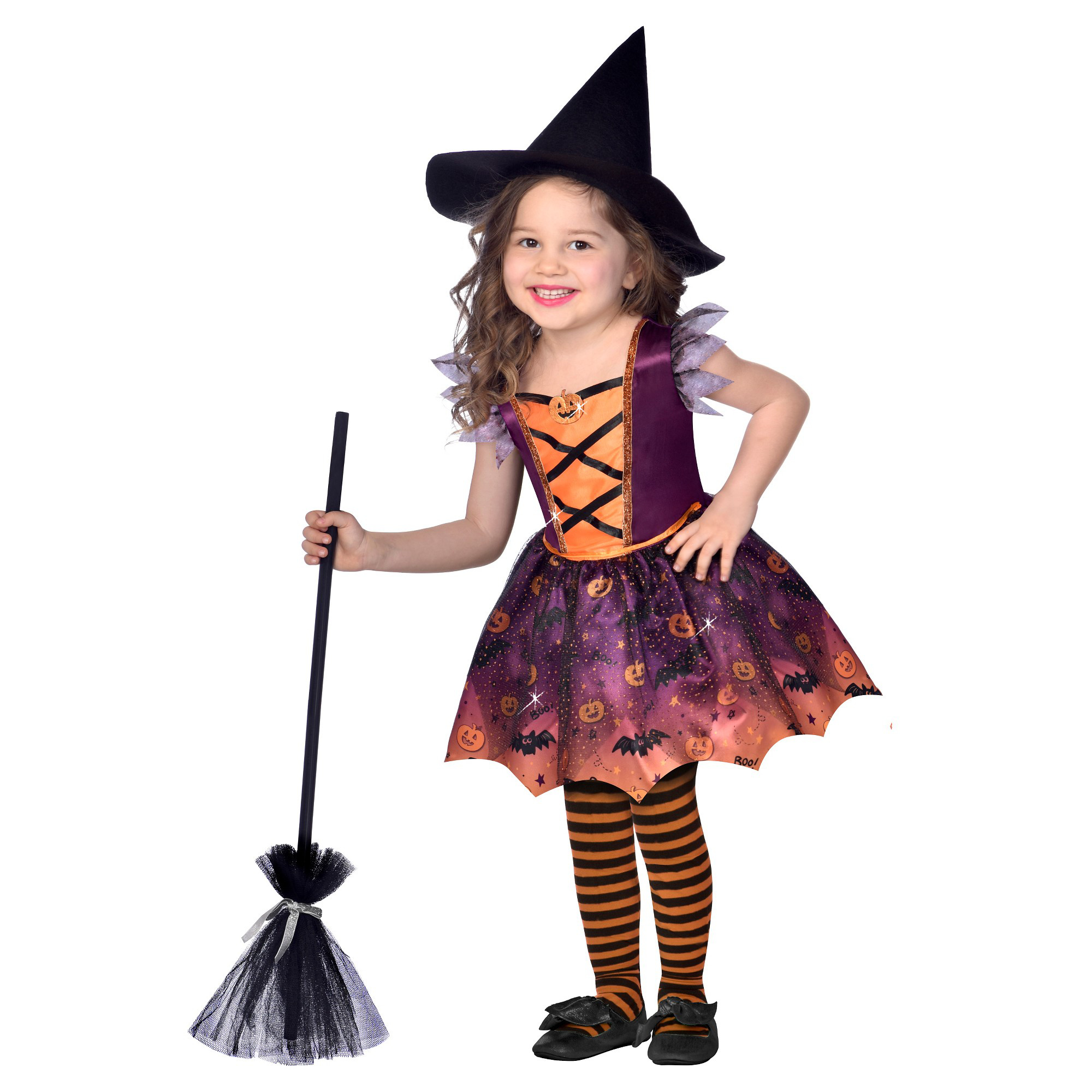 Déguisement Sorcière pour Petite Fille - Robe et Chapeau Inclus au meilleur  prix | E.Leclerc, image size:2000x2000