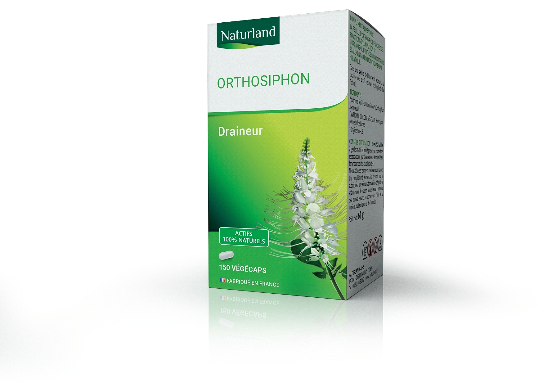 Orthosiphon, Draineur 150 capsules végétales au meilleur prix