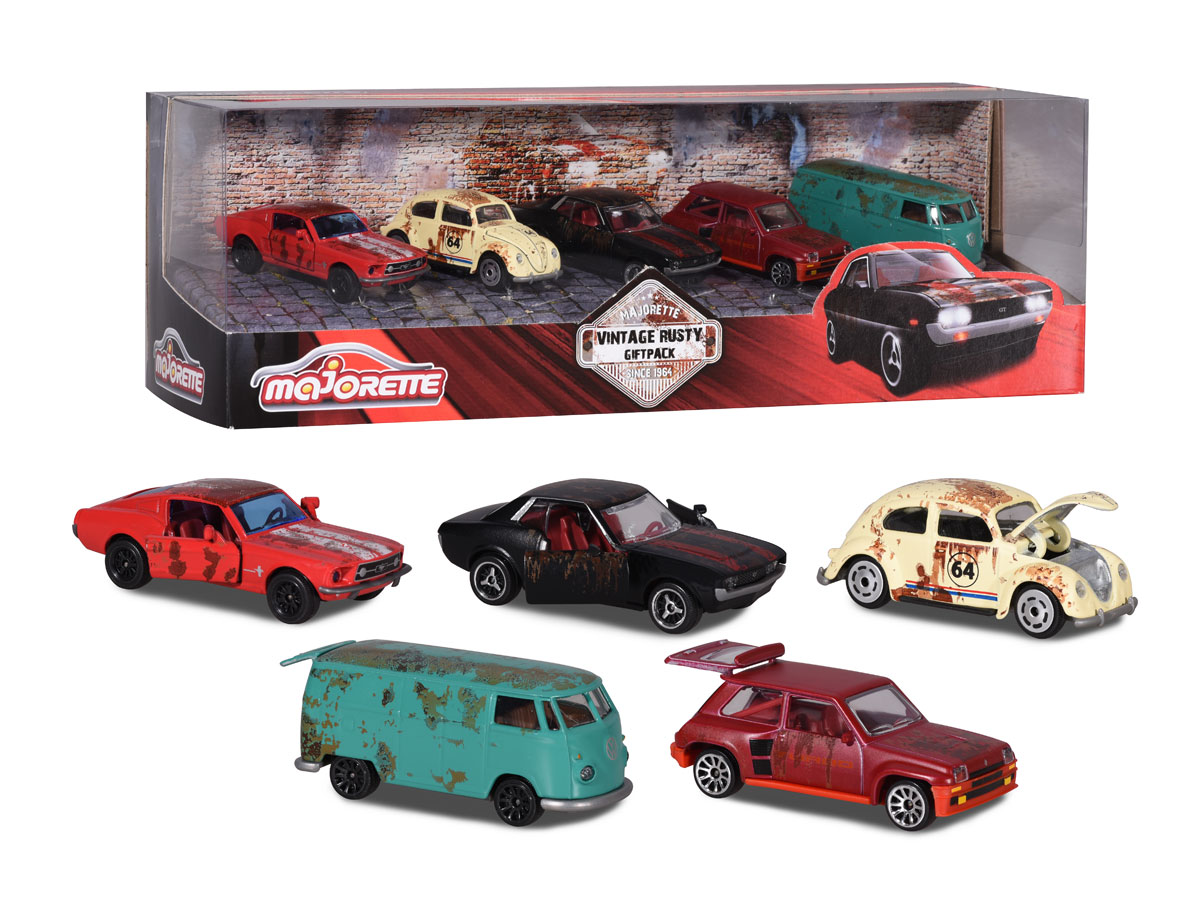 Coffret de 5 véhicules Majorette Vintage Rusty - Smoby au meilleur