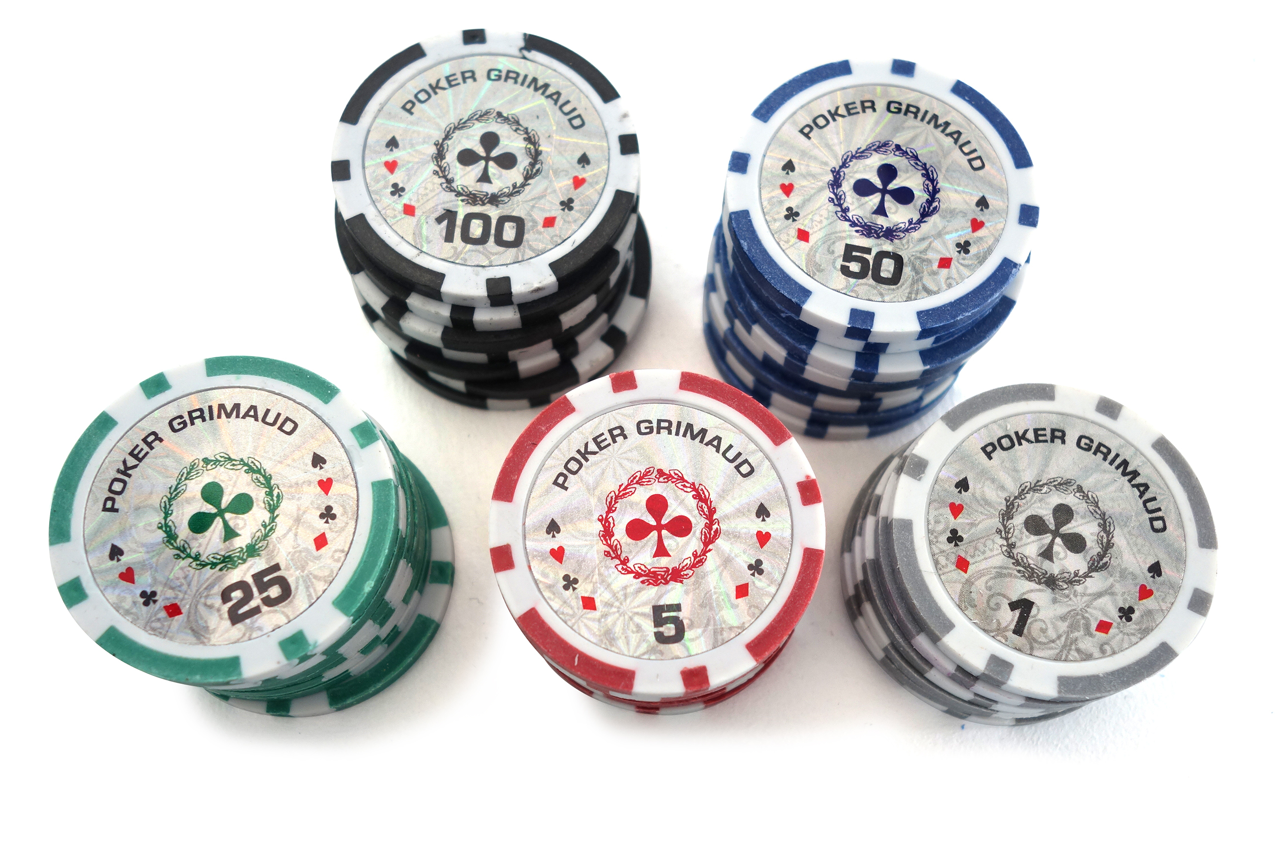 Rouleau de 25 jetons de poker Deluxe 100