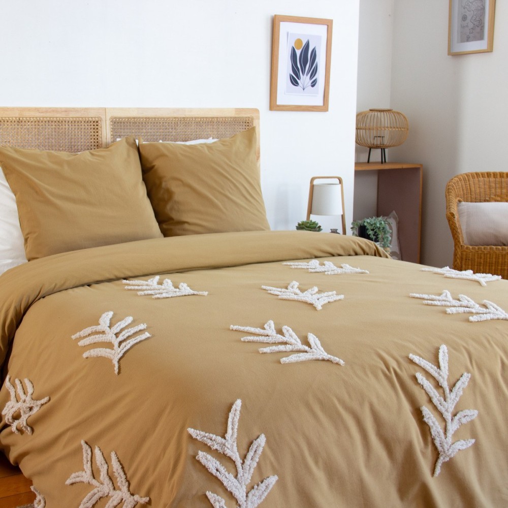 Couette 260x240 Cm Imprimée Fleurs Et Oiseaux 3 Pièces - Édredon + 2 Taies Pour Lit 2 Personnes Multicolore