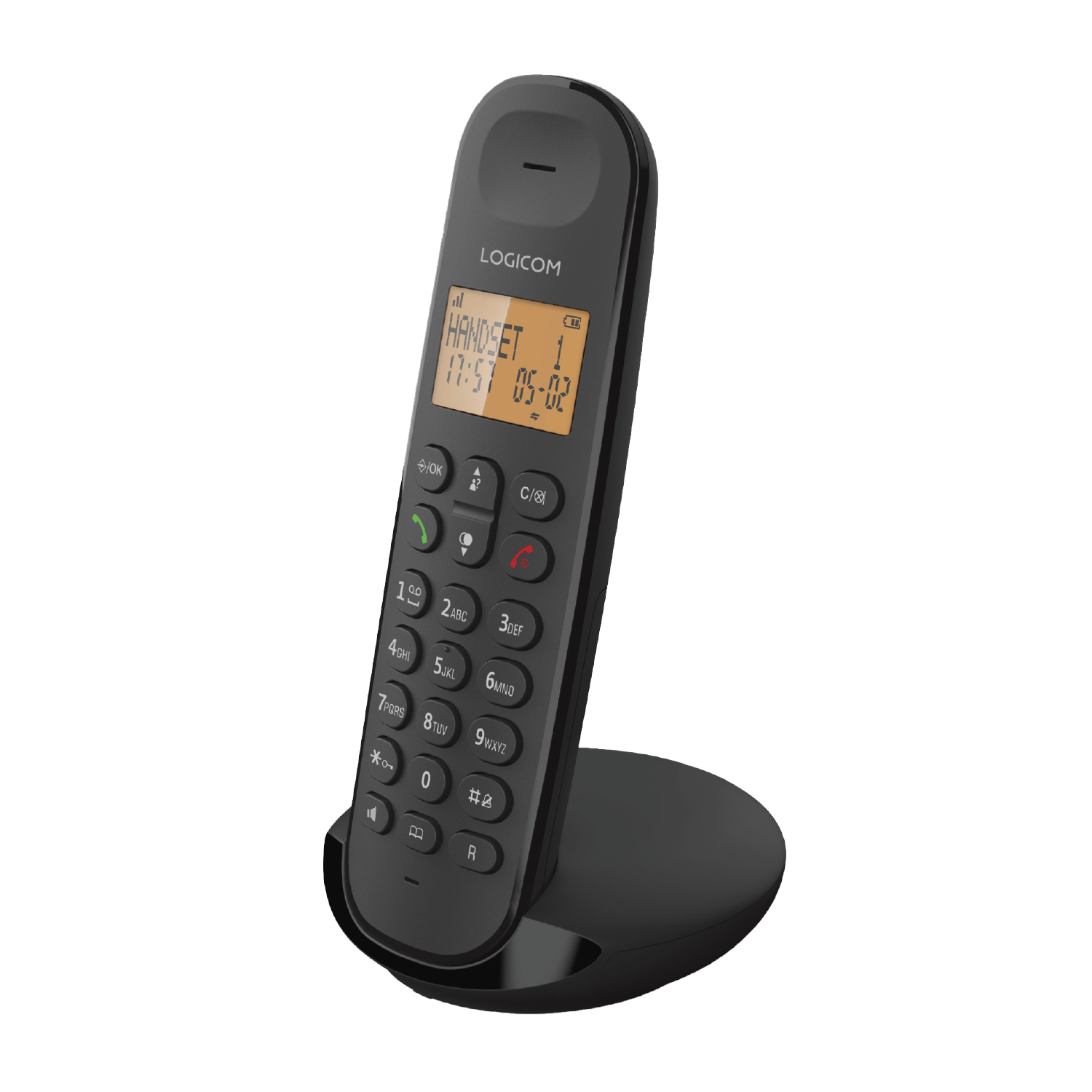 Téléphone fixe Trio Iloa 350 noir - LOGICOM - :100191135 