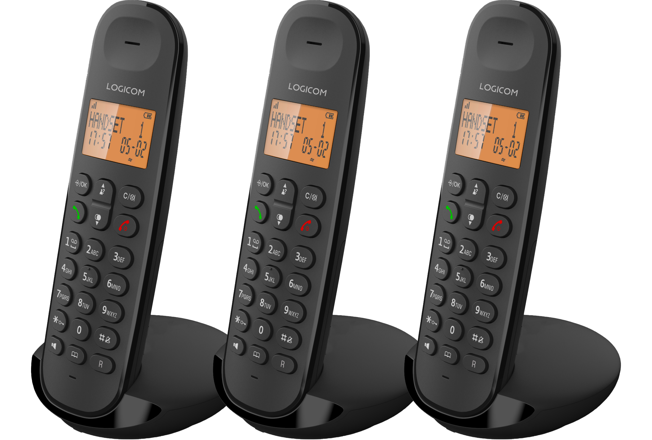 Logicom VEGA 350 - Telephone fixe sans fil - Sans Répondeur - Trio - Téléphones  analogiques et dect - Noir en destockage et reconditionné chez DealBurn