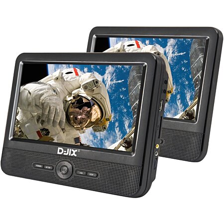 Lecteur DVD portable, lecteur DVD de voiture de 9,8 avec écran pivotant  LCD HD, haut-parleur stéréo intégré, interface de signal TV, batterie