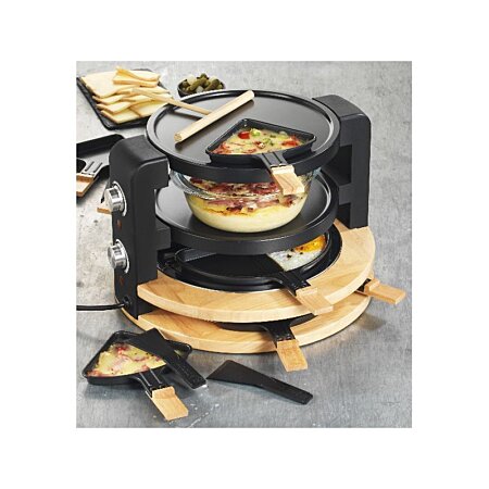 máquina raclette 8/10 personas 1500w + grill + crepera - kcwood.8.super -  kitchen chef 