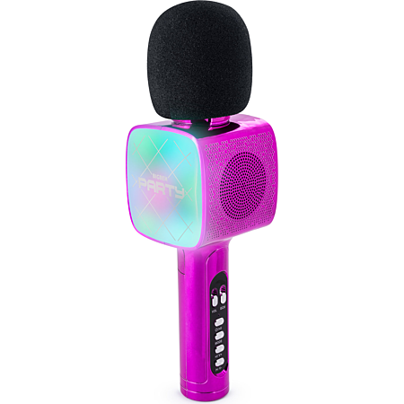 Micro Karaoke avec enceinte Bluetooth Rose - Coquediscount