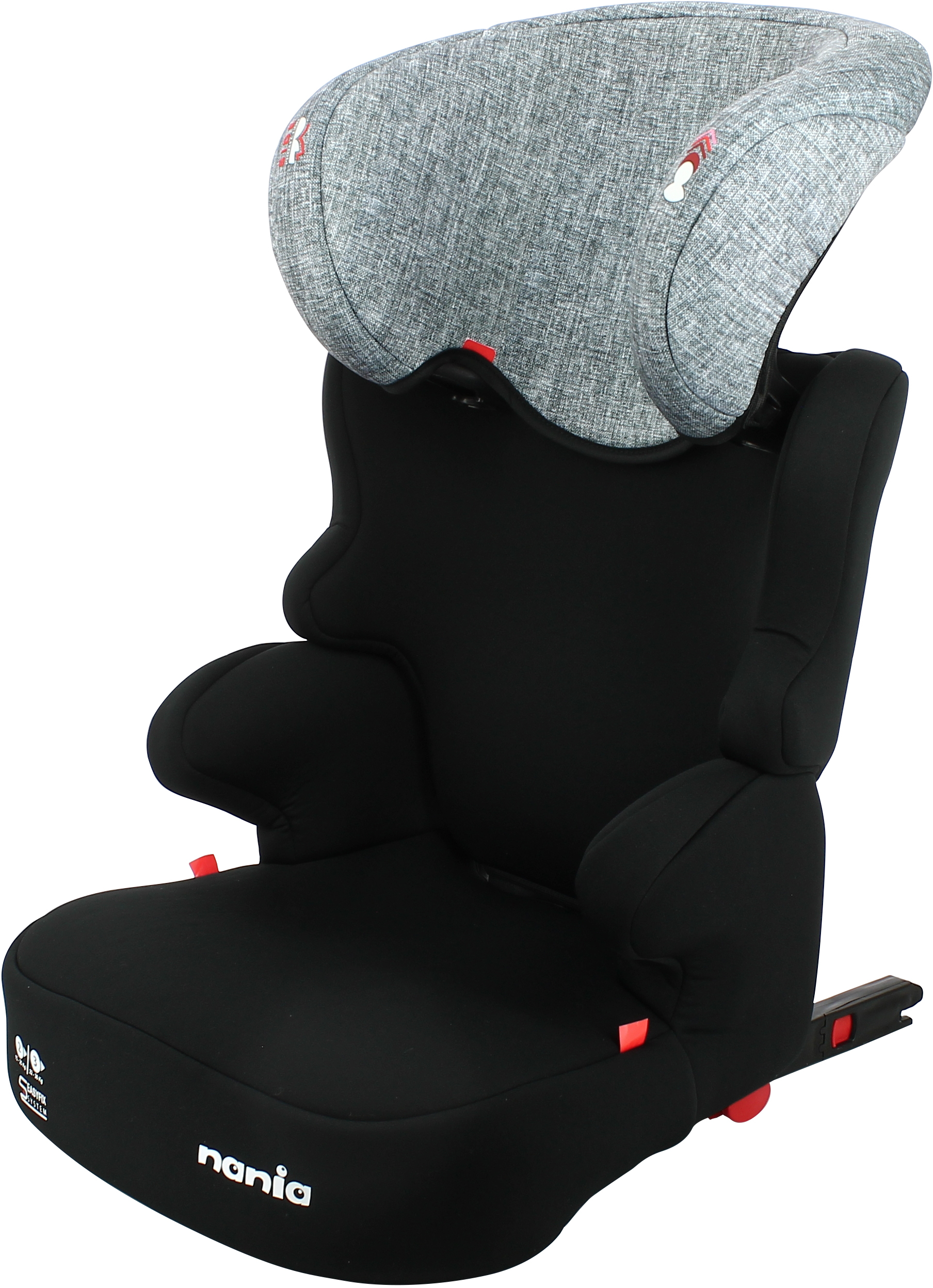 Rehausseur enfant Easyfix BEFIX groupe 2/3 (15-36kg) avec porte gobelet - fabrication française - Silver