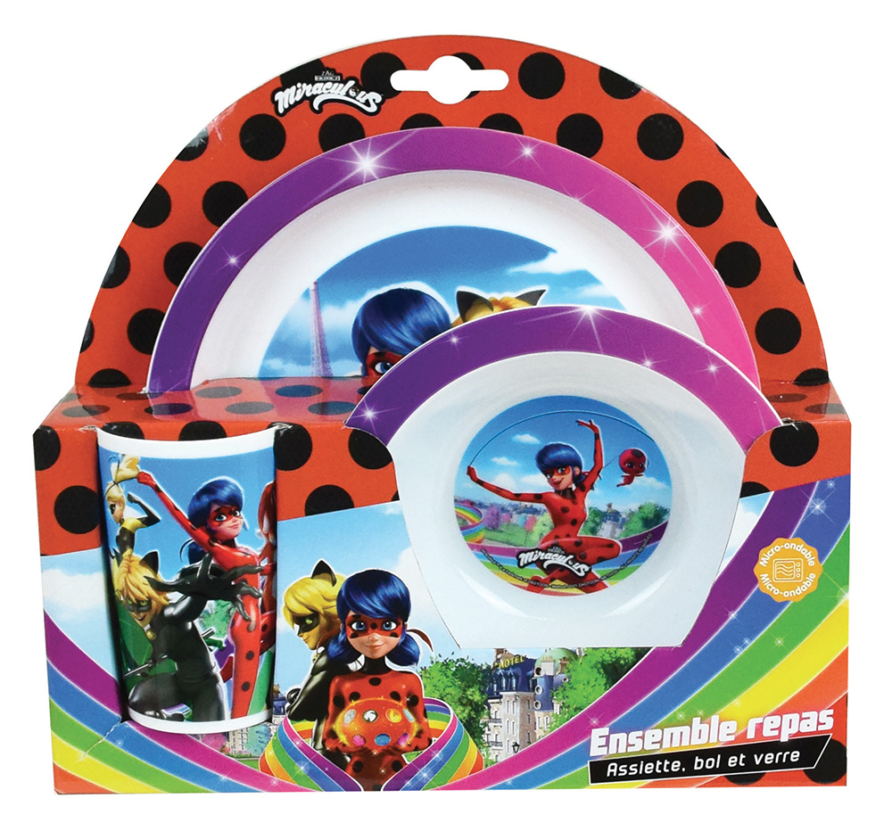 FUN HOUSE 005138 T'Choupi Ensemble repas pour enfant : 1 Verre + 1