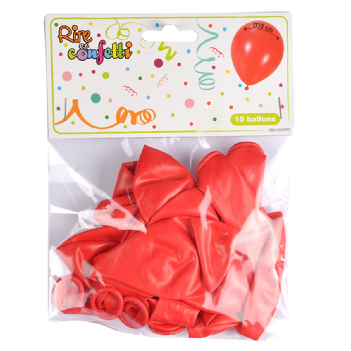 Lot De 6 Ballons Latex Anniversaire 30cm Rouge - Neufs, Pour Fête & Décoration