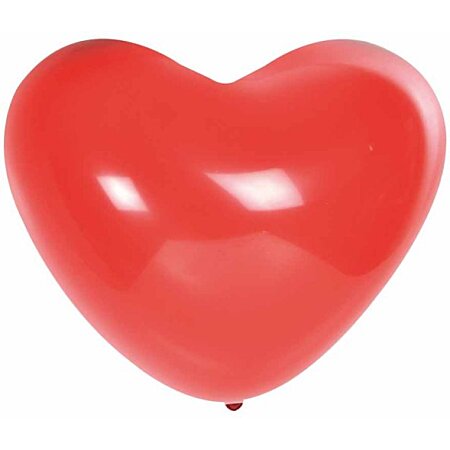 Lot de 5 ballons de baudruche cœur rouge avec inscription Eco Friendly  Fackelmann