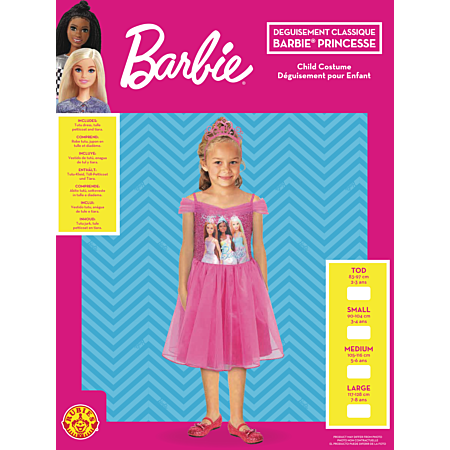 Déguisement Princesse Barbie - Taille S au meilleur prix