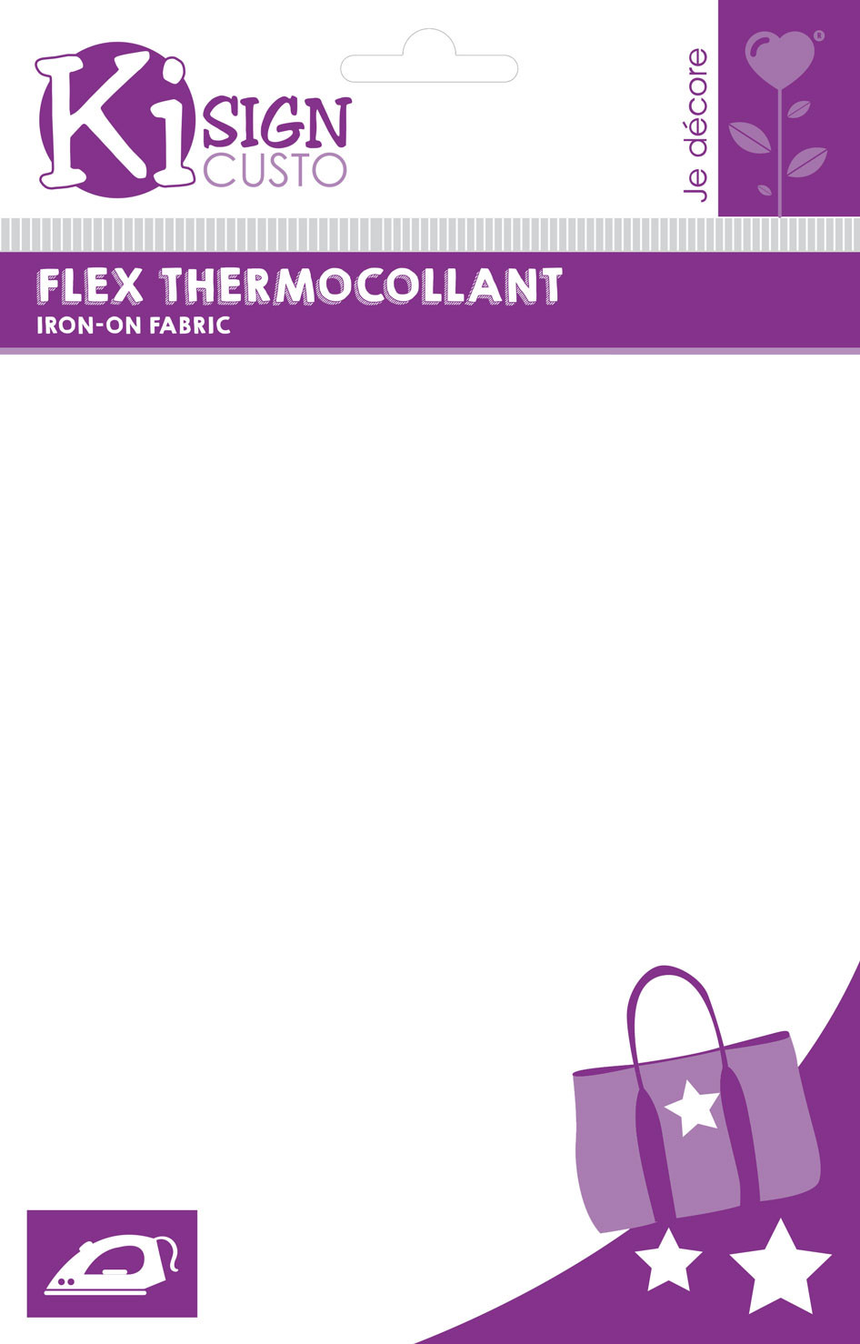 Ki-Sign Flex Thermocollant - Noir Mat - 20 x 25 cm pas cher 