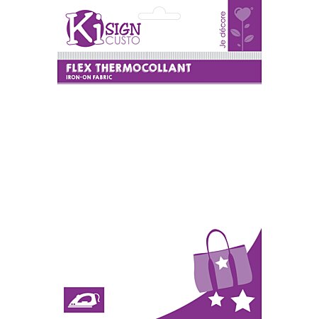 Flex thermocollant 20 x 25 cm Bleu mat Ki Sign chez Rougier & Plé