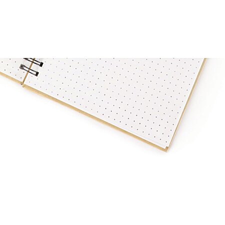 Carnet kraft à spirales - Papier blanc pointillé - 18 x 13 cm - Carnet  scrapbooking - Creavea