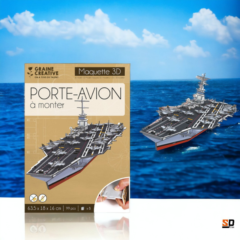 Achetez puzzle maquette 3D porte-avion militaire