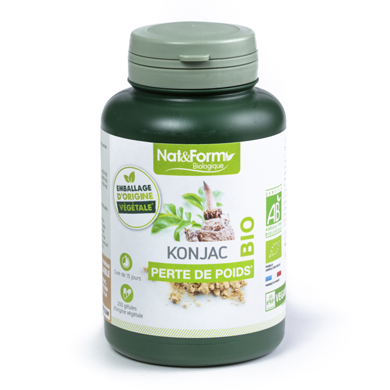Konjac Bio 200 gélules végétales 470 mg