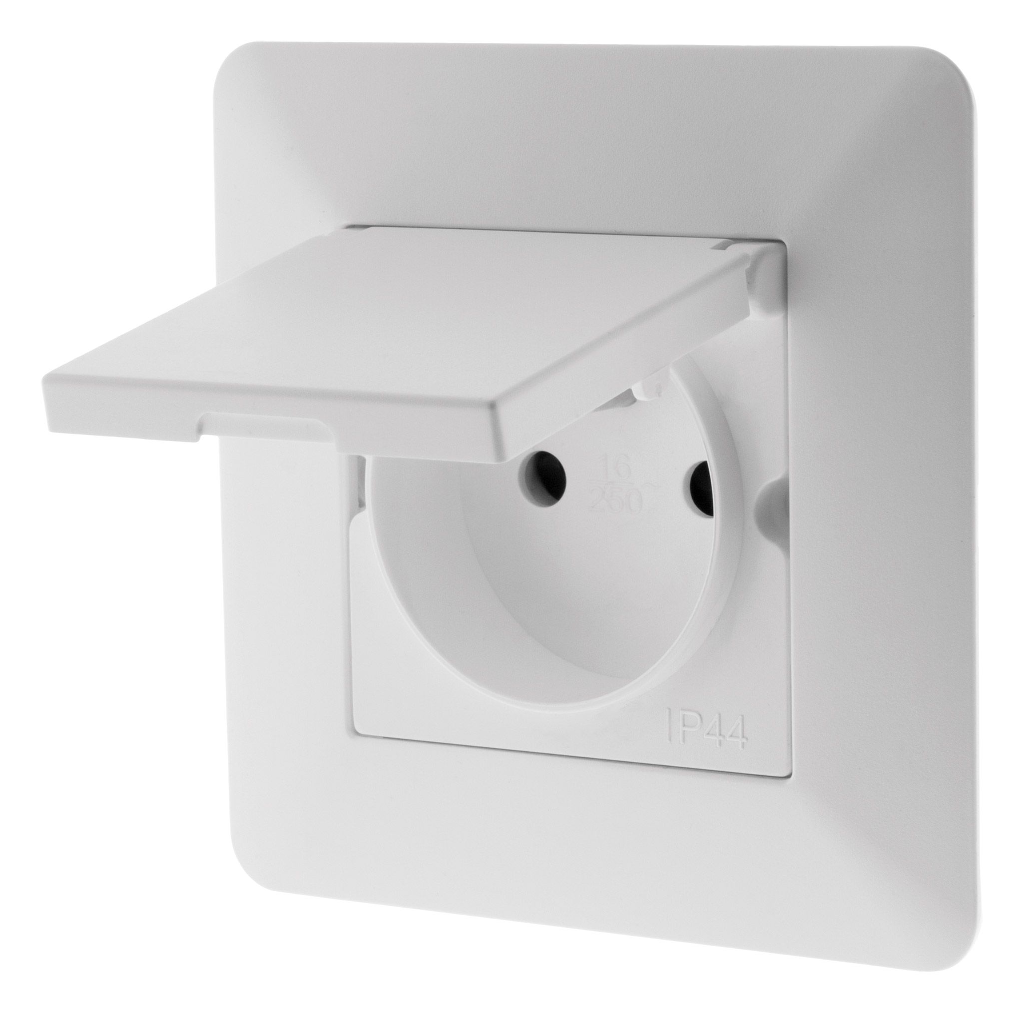 Prise 16A 2P+T + 2 Ports USB 3,4A - Blanc - Zenitech