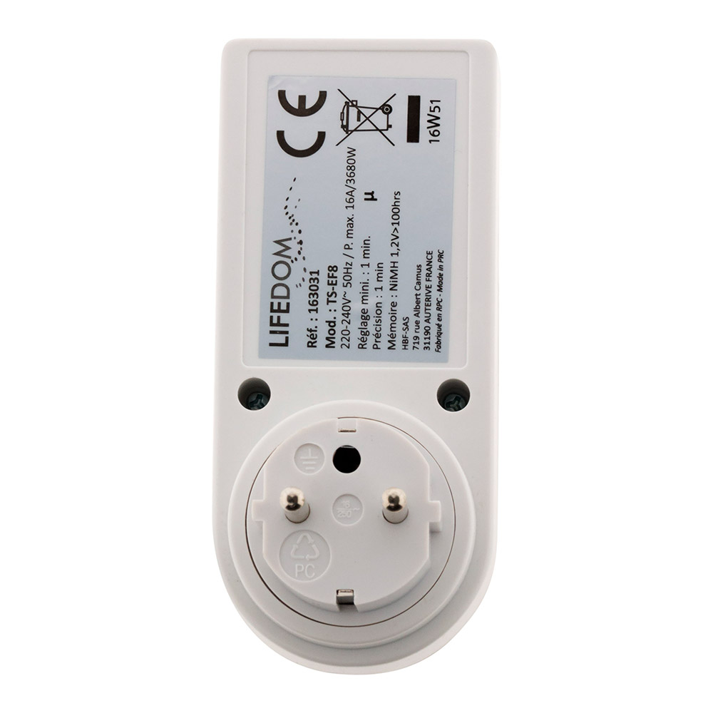 Programmateur Digital - TYROL - Jour/Hebdo Timer 2000 10 Prog