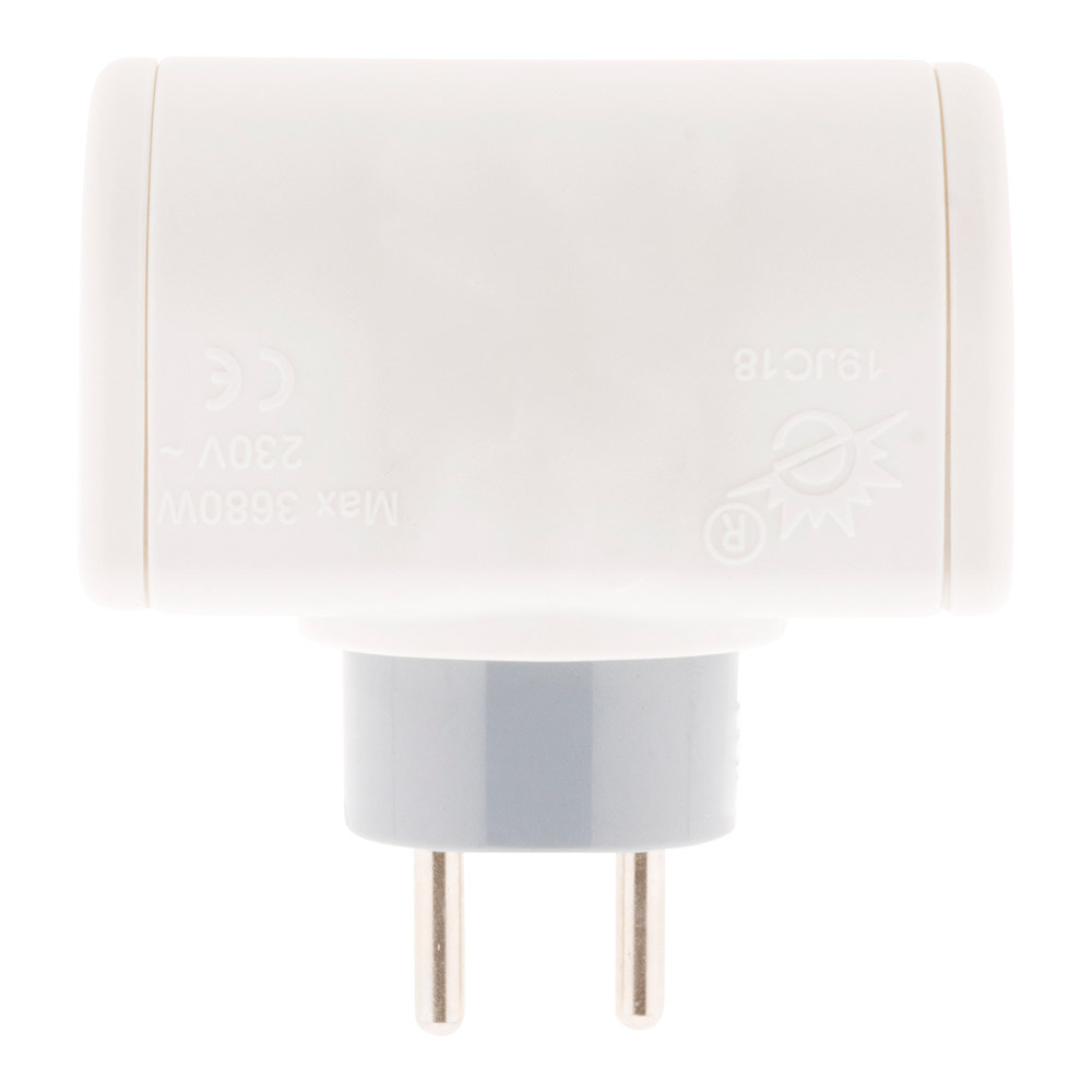 Multiprise 2 Prises Pour Façade – Biplite Zenitech Blanc 2x16A (Neuf, Emballage Pro)