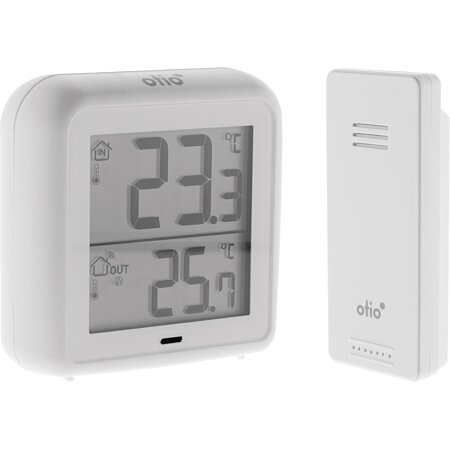 Thermomètre – hygromètre avec capteur sans fil blanc - Otio au meilleur  prix