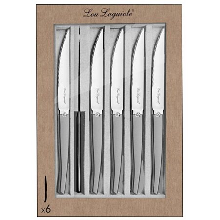Coffret 6 couteaux à steak Jet Sablé Lou Laguiole
