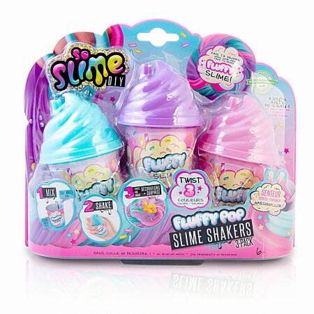Slime Shaker Fluffy - 3 Packs au meilleur prix