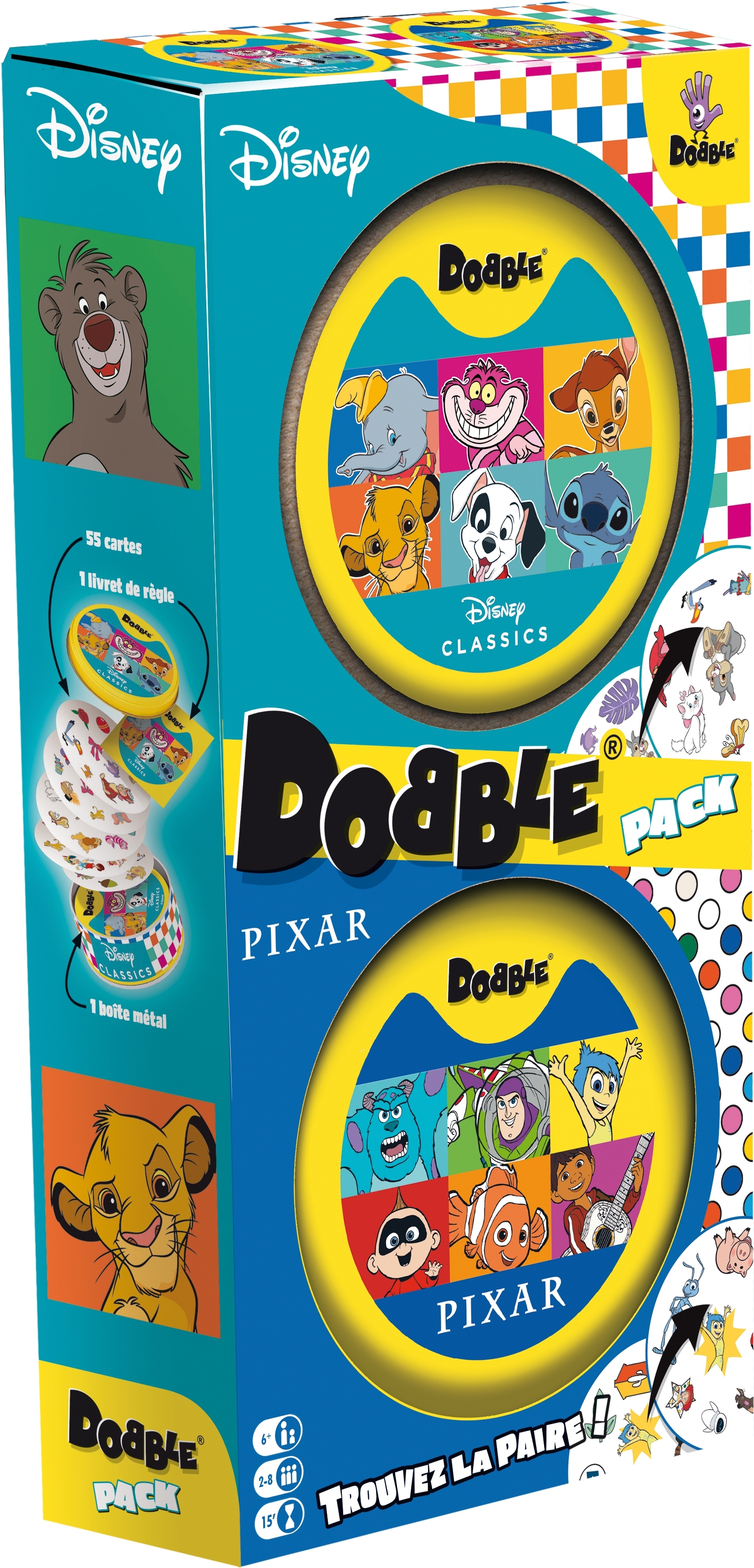 Dobble superpack : Disney/Pixar - Détail