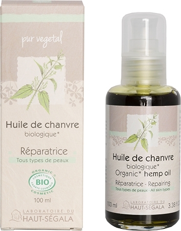 Huile de Chanvre Bio - Réparatrice Rougeurs Laboratoire Haut-Ségala