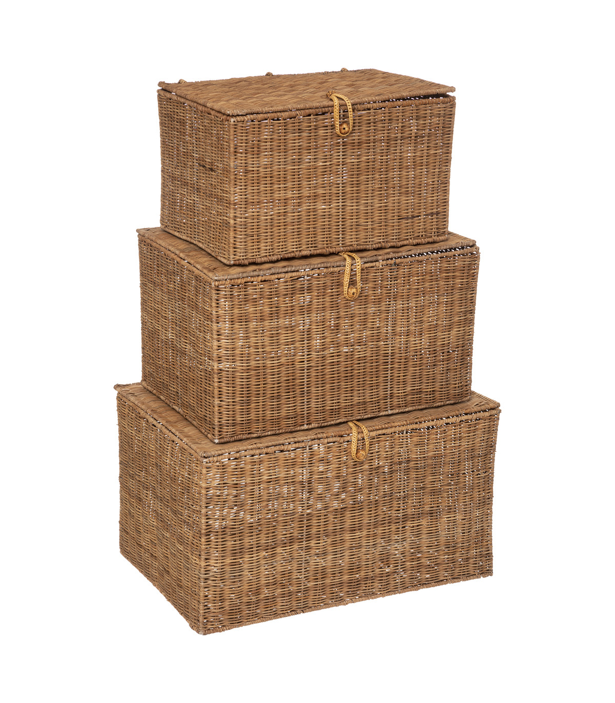 Set 4 Malles Map Monde Atmosphera - Rangement Déco - 4 Tailles (S/M/L/XL) - Design Vintage