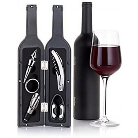 Coffret Cadeau Vin Sommelier Décanteur avec beaucoup d'accessoires pour  bouteille de 0,7 l - 36,4 x 11,3 x 11,3 cm : : Cuisine et Maison