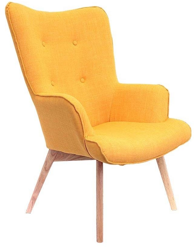 Fauteuil Helsinki Patchwork jaune