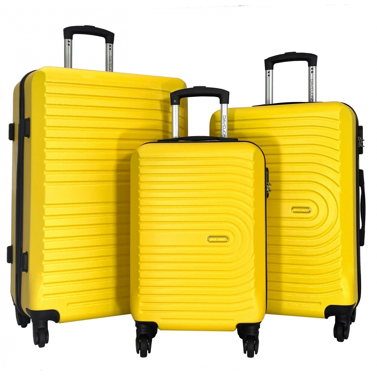 Lot 3 Valises Rigides dont 1 Valise Cabine David Jones ABS