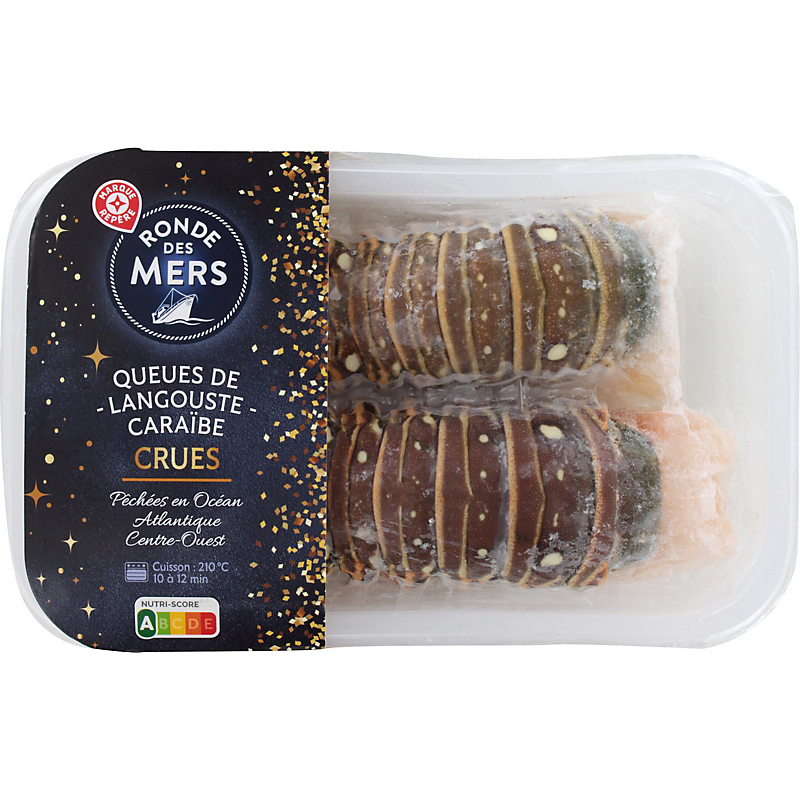 Queue de langouste crue surgelée - 340g - RONDE DES MERS au meilleur