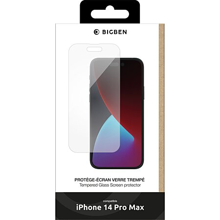Protège-écran en verre trempé BigBen iPhone 14 Pro Max au meilleur