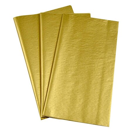 Achat Papier de soie illustré doré en gros