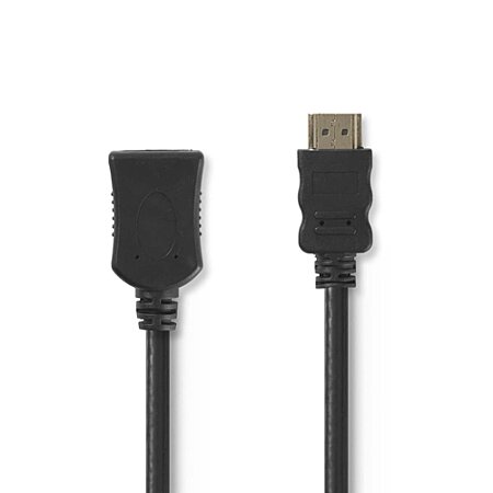 Rallonge ou adaptateur souple HDMI mâle/femelle doré 17 cm chez