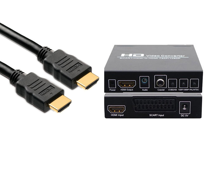 Convertisseur Péritel vers HDMI + câble HDMI 1m au meilleur prix