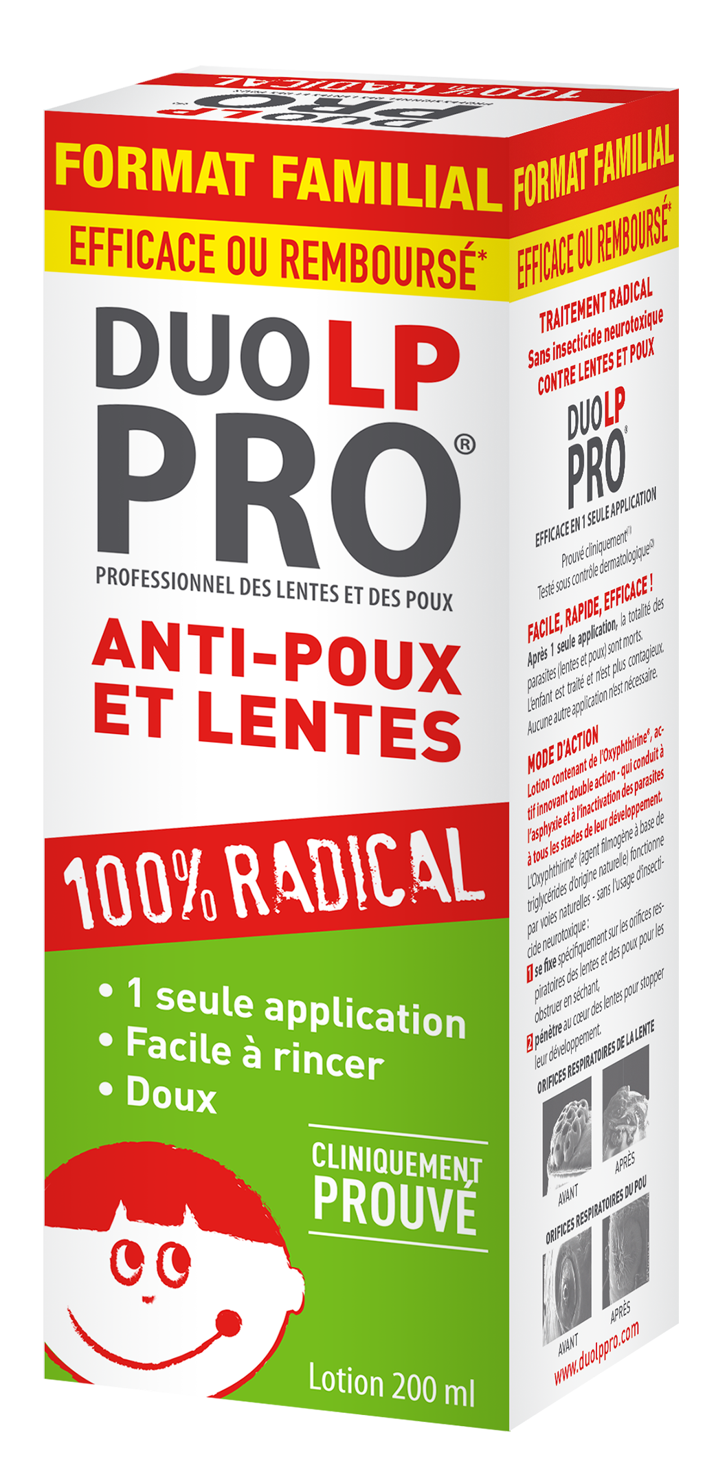 Duo-LP Pro Lotion Anti-Poux et Lentes + Peigne 200ml au meilleur prix