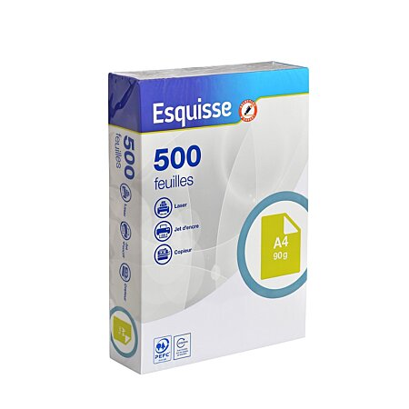 Feuilles blanches Esquisse A4 90g - 500 feuilles - Drive Z'eclerc