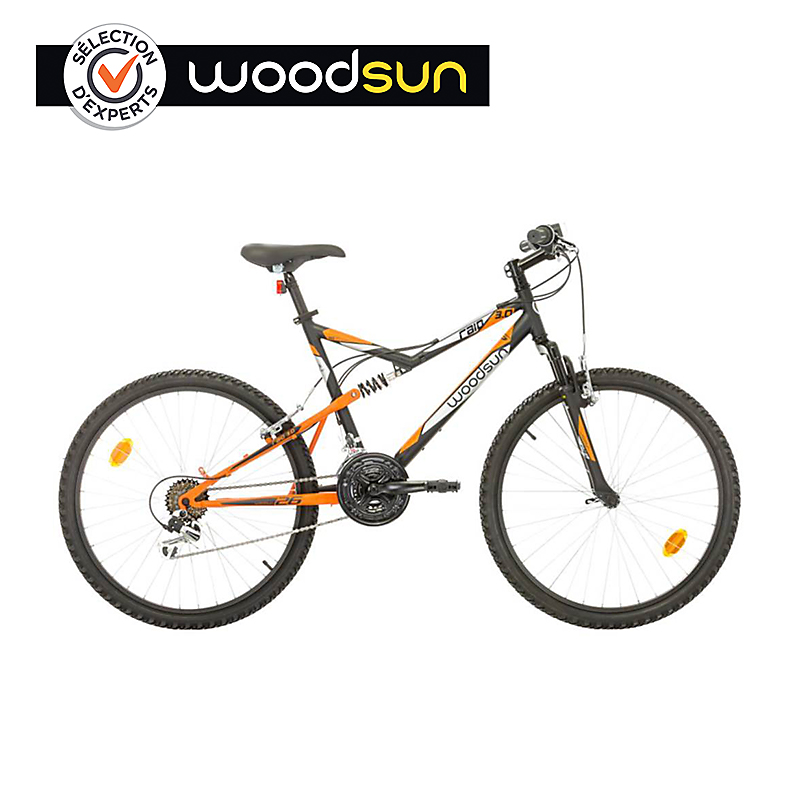 Promo WOODSUN VTT 24 tout suspendu mixte chez E.Leclerc