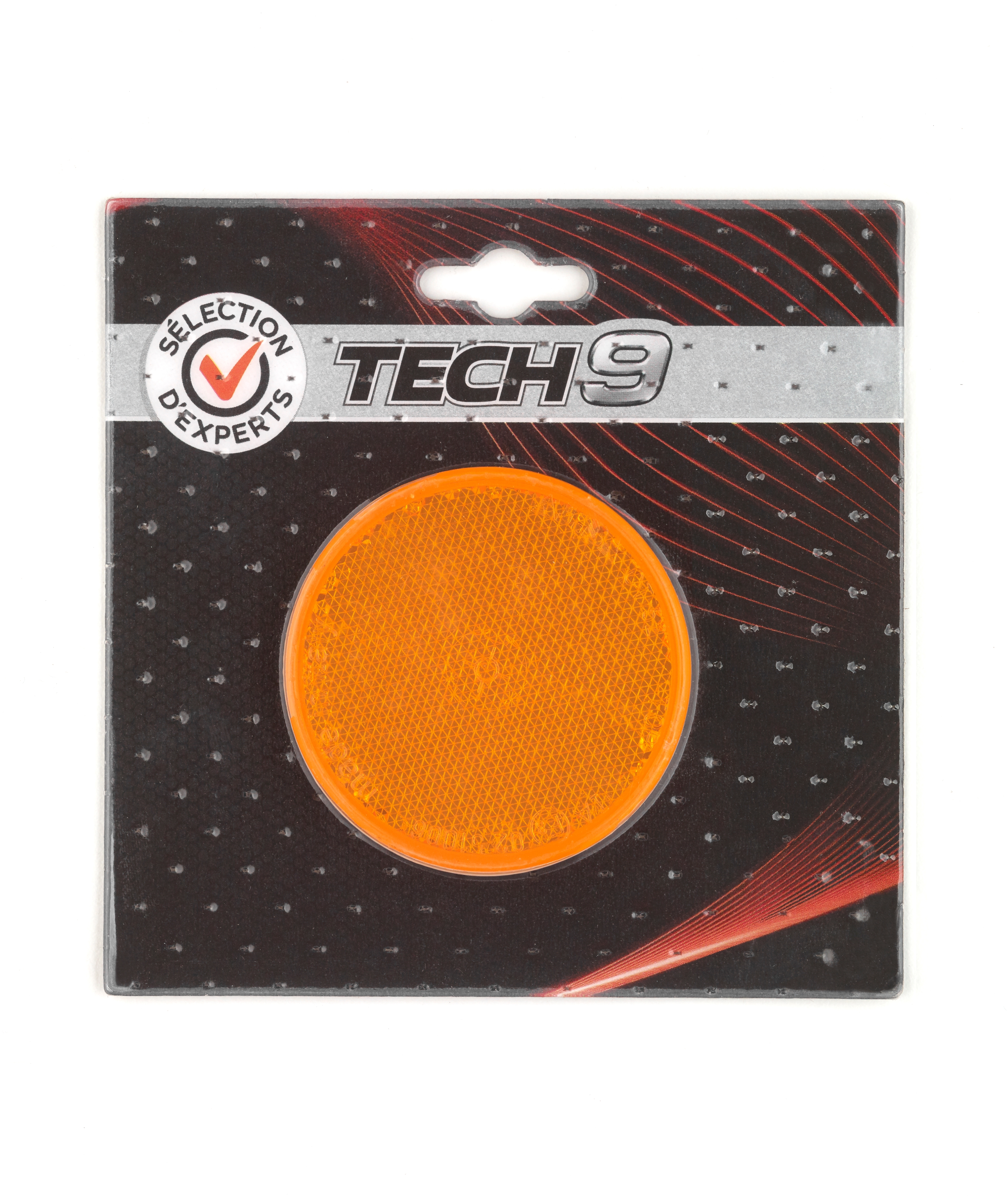 Lot De 2 Réflecteurs Orange Universels Moto/ATV - Diamètre ~6 Cm - Montage Facile Avec Vis - Sécurité Visibilité