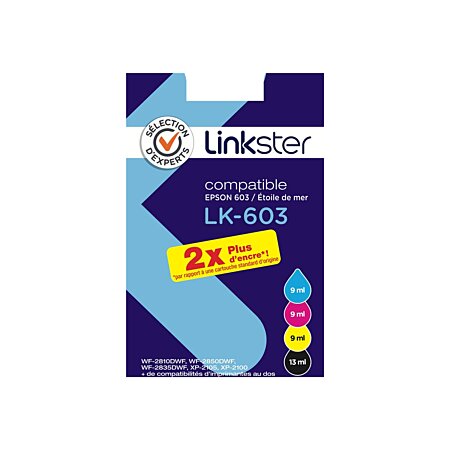 Cartouche d'encre Sélection d'Experts Linkster LK-603 4 couleurs au  meilleur prix