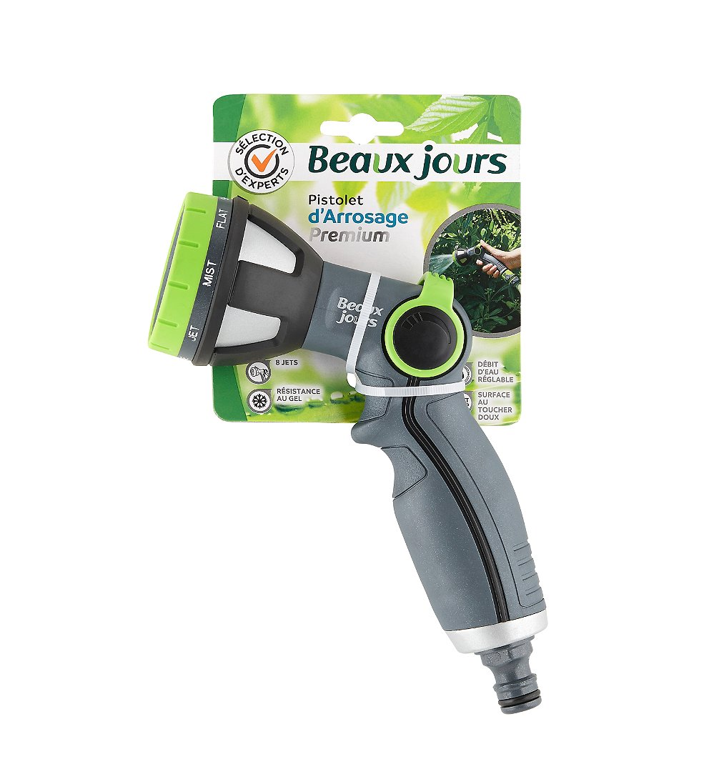 GF - Kit Pistolet D'arrosage Multijet "3 JET Easy" + Raccords