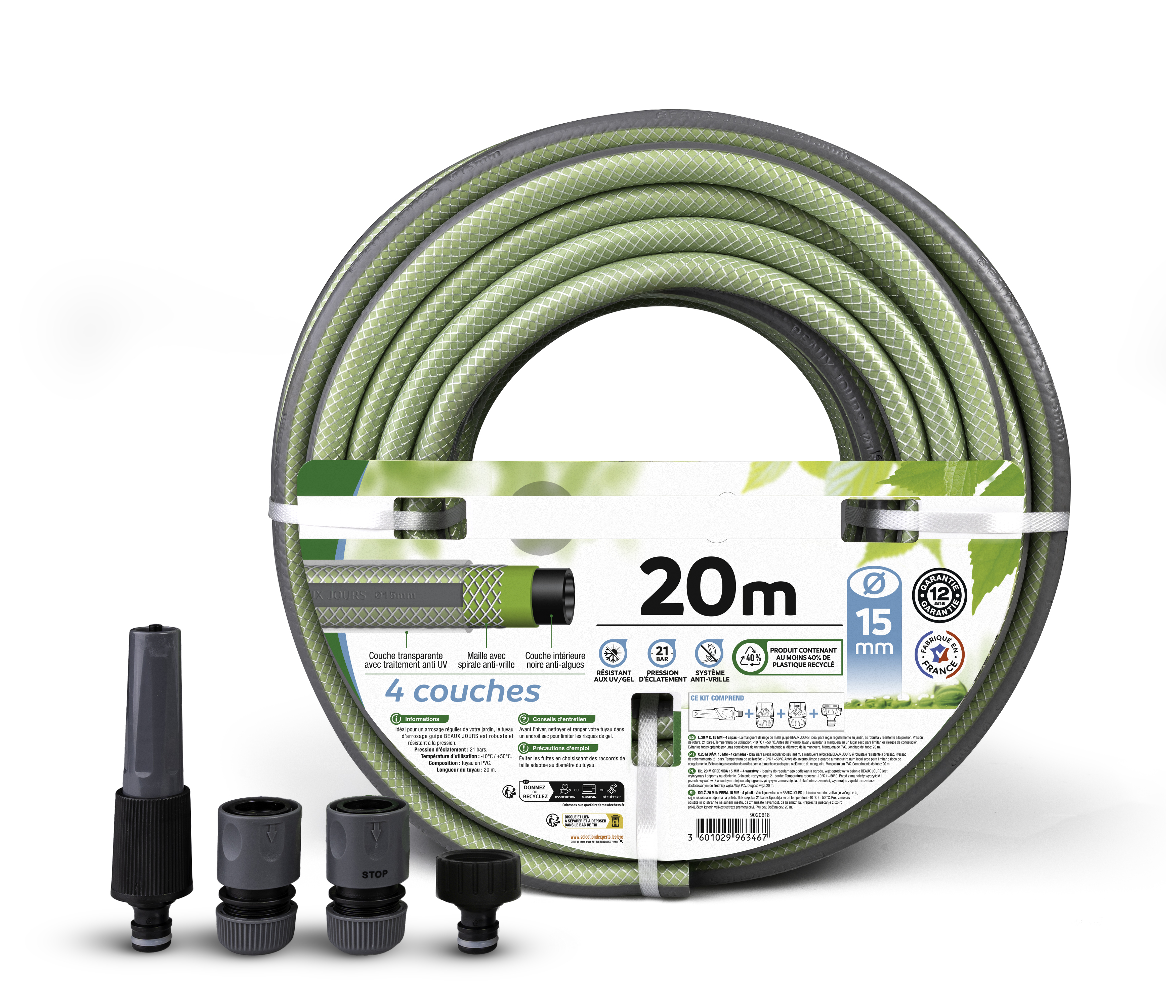 Tuyau D'arrosage GAMM VERT D15mm X 50m Pas Cher | Achat/vente En Ligne