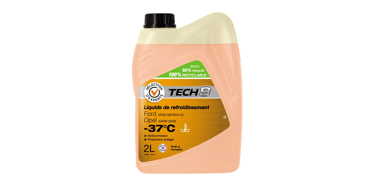 LIQUIDE DE REFROIDISSEMENT 2L -37C FORD OPEL TECH9 au meilleur prix | E .Leclerc
