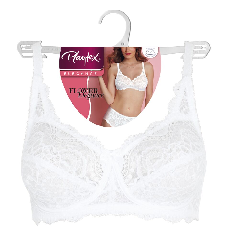 Soutien-gorge à Armatures Playtex Flower Elegance - Lot De 2 - Dentelle Féminine, Bonnets Intégral, Soutien Optimal