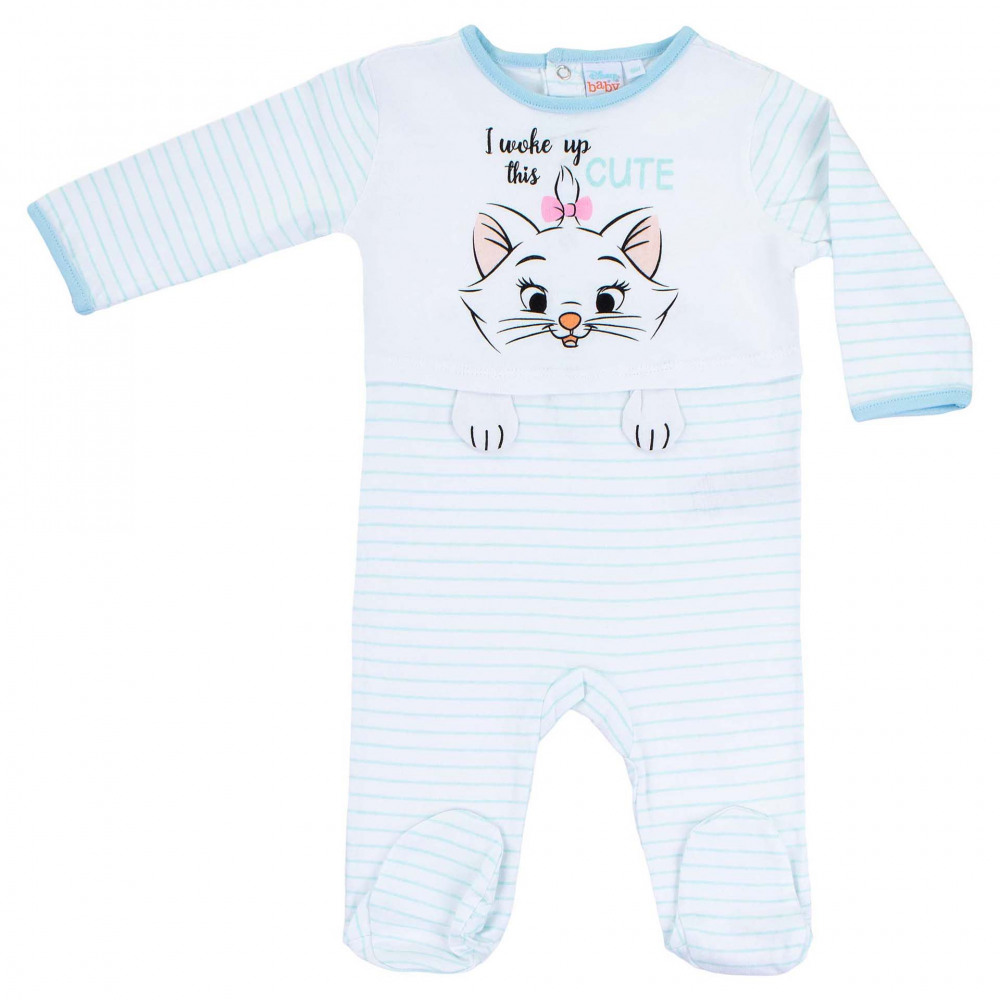 DISNEY Les Aristochats Pyjama bleu pour femme avec pantalon long